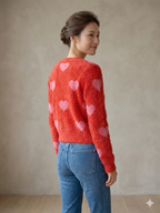 ***Style #02212 Pink Heart Red Seaater eyelash style??