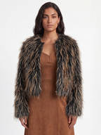 DAHLIA FUR STATEMENT BOLERO