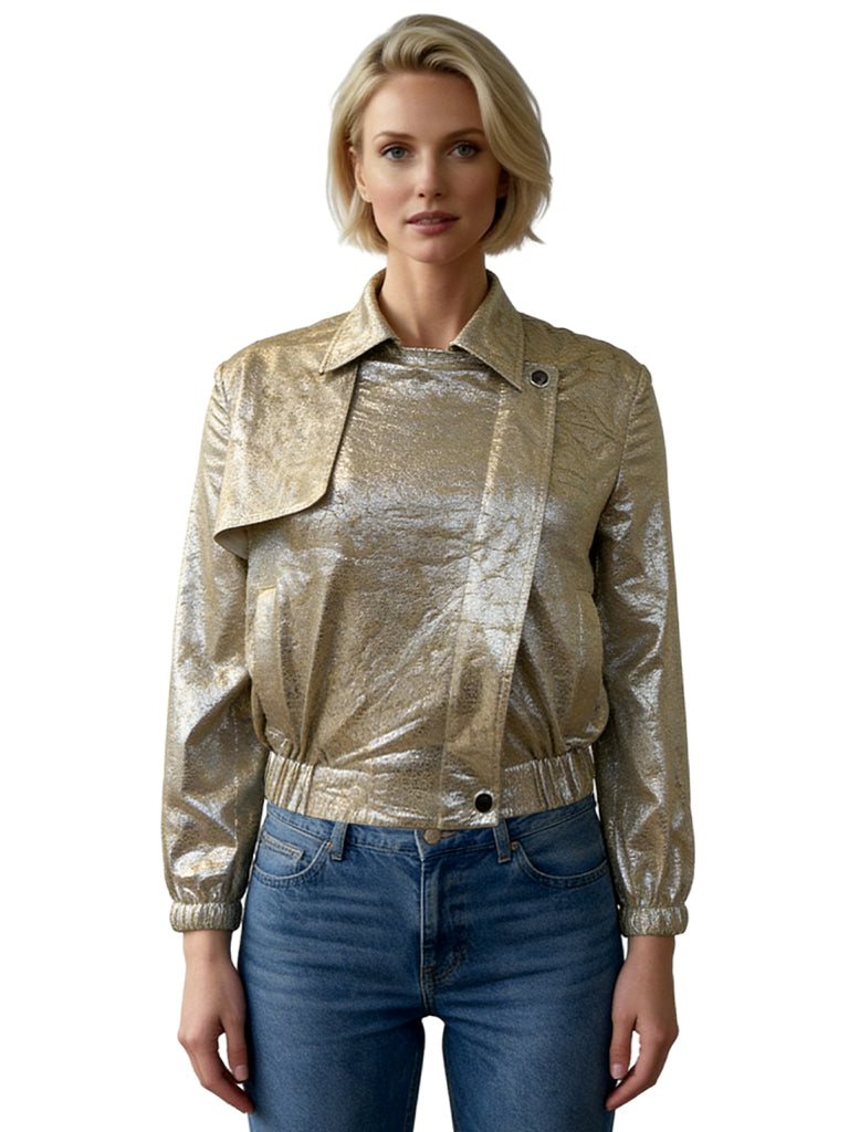 ALYSSA CROPPED BOMBER JACKET