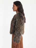 DAHLIA FUR STATEMENT BOLERO