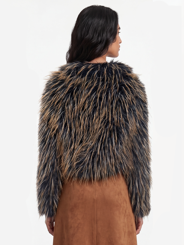 DAHLIA FUR STATEMENT BOLERO
