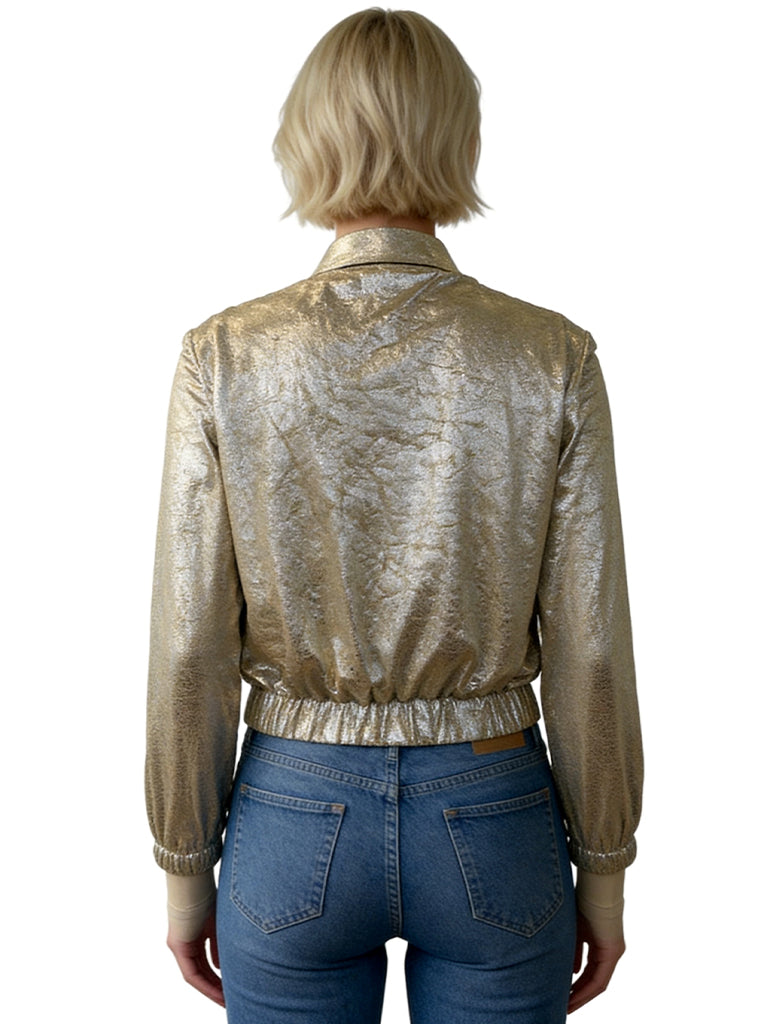 ALYSSA CROPPED BOMBER JACKET