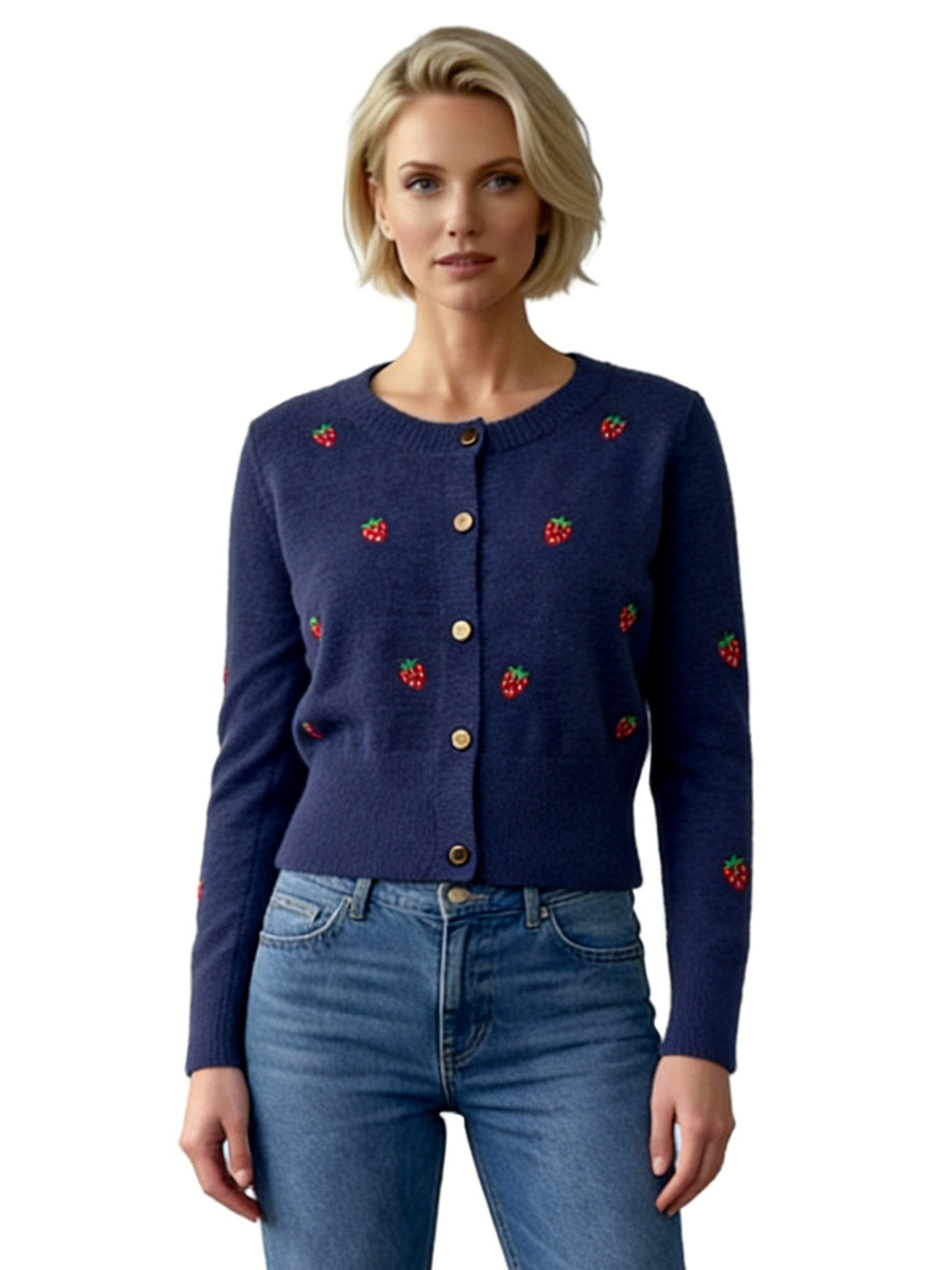 SARA STRAWBERRY CARDI