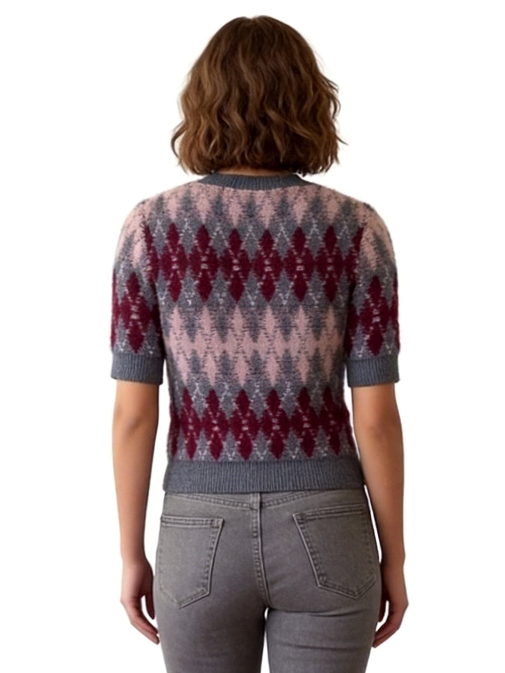 ARABELLA ARGYLE SHORT SLEEVE SWEATER CARDIGAN