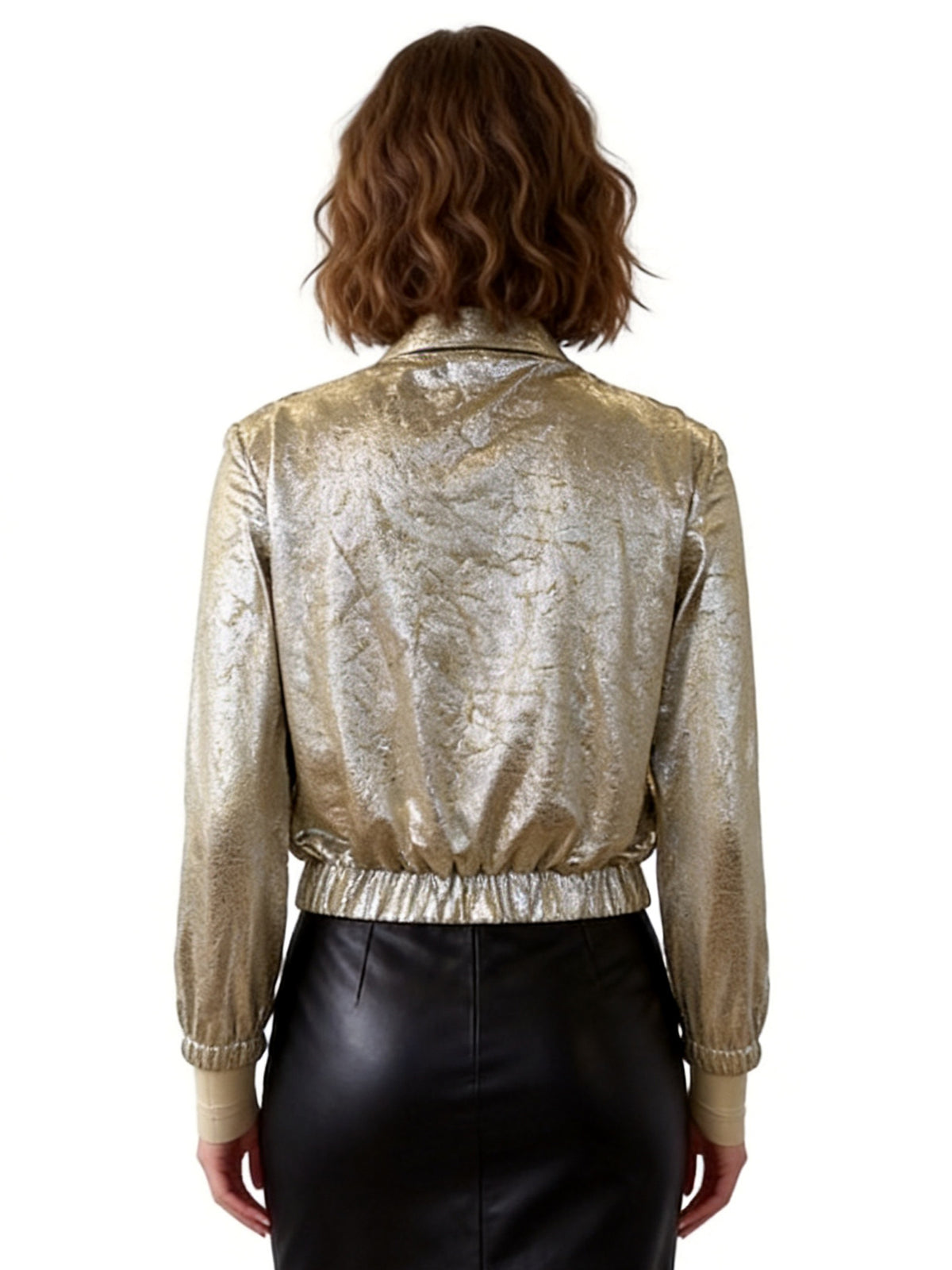 ALYSSA CROPPED BOMBER JACKET
