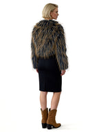 DAHLIA FUR STATEMENT BOLERO