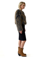 DAHLIA FUR STATEMENT BOLERO