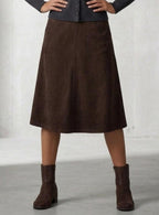 Reatta Faux Suede A-Line Skirt