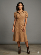 The Nikki Faux Suede Dress - Fall 2026 Preview