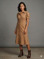 The Nikki Faux Suede Dress - Fall 2026 Preview