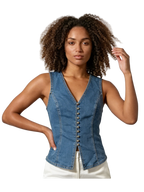 Marsden Stretch Denim Vest