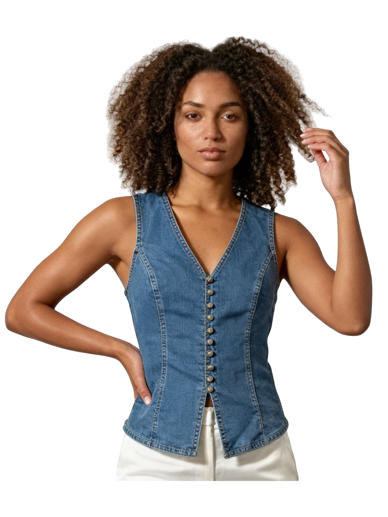 Marsden Stretch Denim Vest