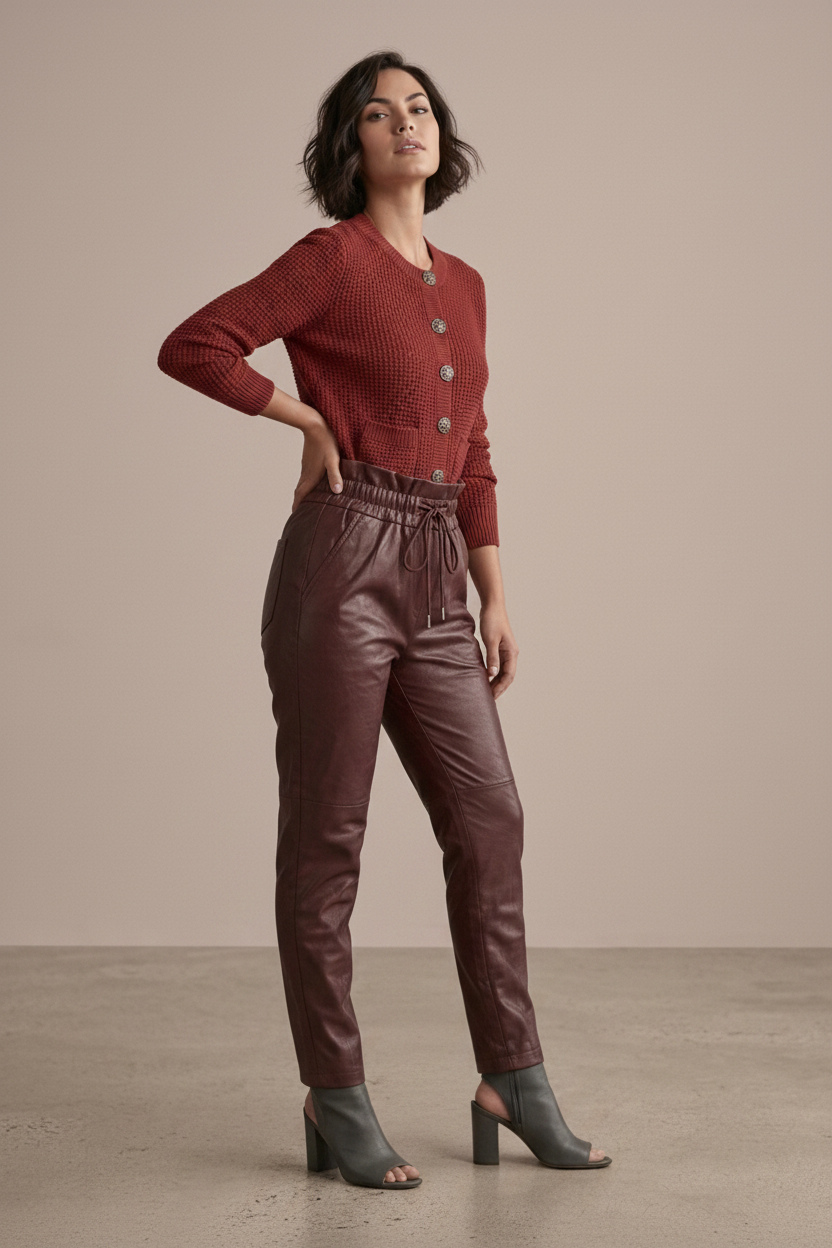 ***NAOP 00208, Burgundy pants