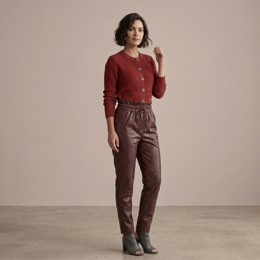 ***NAOP 00208, Burgundy pants