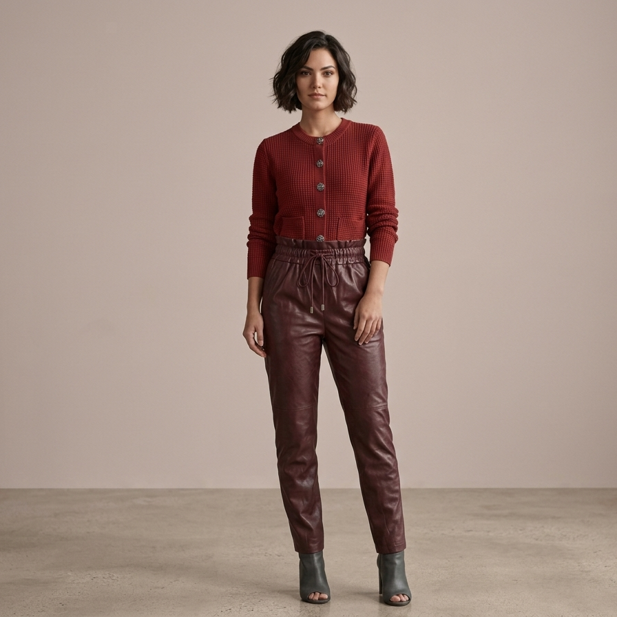 ***NAOP 00208, Burgundy pants