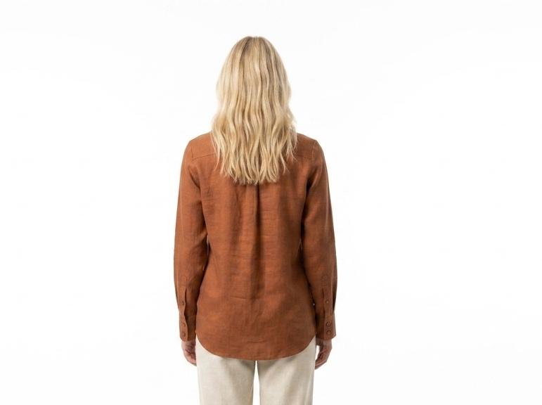 Goldie Rust Embellished Long Sleeve Woven