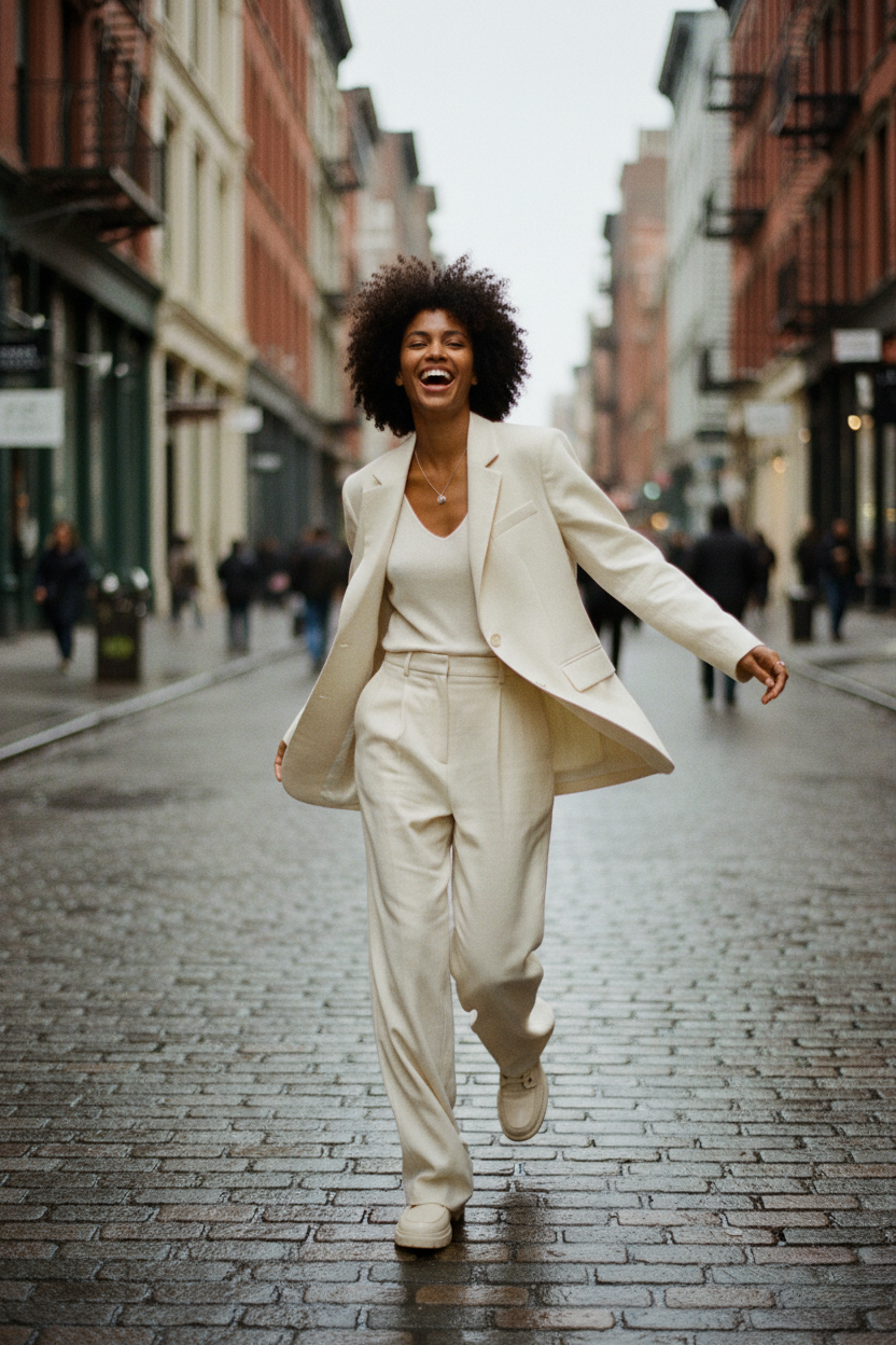 Smart style editorial fashion photograph